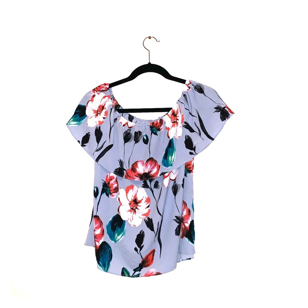 Floral off the shoulder top